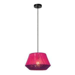 jessica pink lampa z plecionki lamperiaconcept
