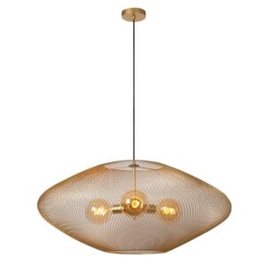 LUCIDE – MESH XXL MATT GOLD LAMPA WISZĄCA SIATKA