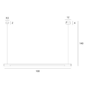organic h 100 lampa tuba led lamperiaconcept