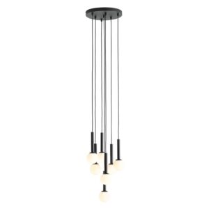 ARTERA – RIU VII RING ALL BLACK KASKADOWA LAMPA WISZĄCA NA ANTRESOLE