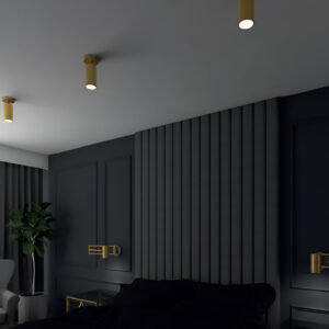 varsovia zlota lampa sufitowa tubka spot 2 lamperiaconcept