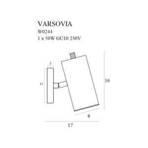 varsovia zloty kinkiet do sypialni przy lozku 1 lamperiaconcept