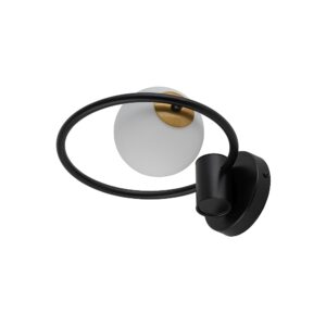 SIGMA LIGHTING – AQUA BLACK KINKIET ŚCIENNY RING