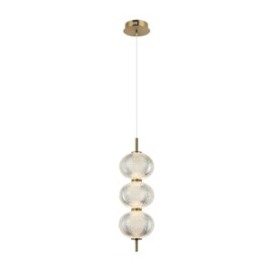 ITALUX – LAZIE III LAMPA WISZĄCA KRYSZTAŁOWE KULKI LED