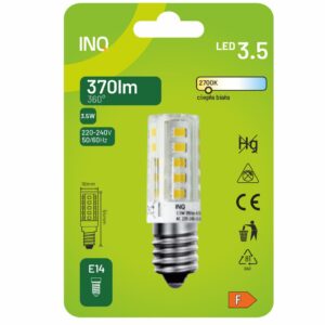 INQ - ŻARÓWKA DO OKAPU E14 T16 2.7K 370LM 3,5W CORN