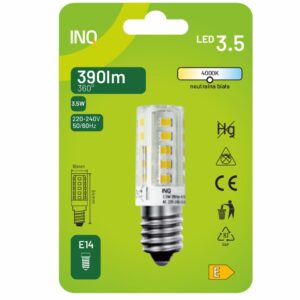 INQ - ŻARÓWKA DO OKAPU E14 T16 4K 390LM 3,5W CORN