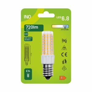 INQ - ŻARÓWKA DO OKAPU E14 T16 6.5K 720LM 6,8W CORN