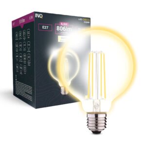 INQ - ŻARÓWKA LED E27 DUŻA KULA 3K 806LM 6,5W G125 GLOBE