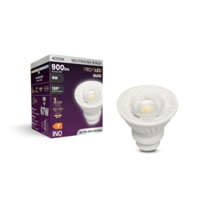 INQ – ŻARÓWKA LED GU10 SOCZEWKA 4K 900LM 9W CERAMIKA