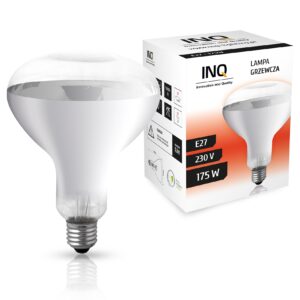 INQ - ŻARÓWKA PROMIENNIK CIEPŁA E27 175W R125 CLEAR TYP H IR1
