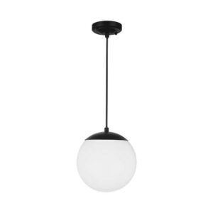 V-TAC – WISZĄCA LAMPA NA TARAS VT-1226 KULA CZARNY MAT
