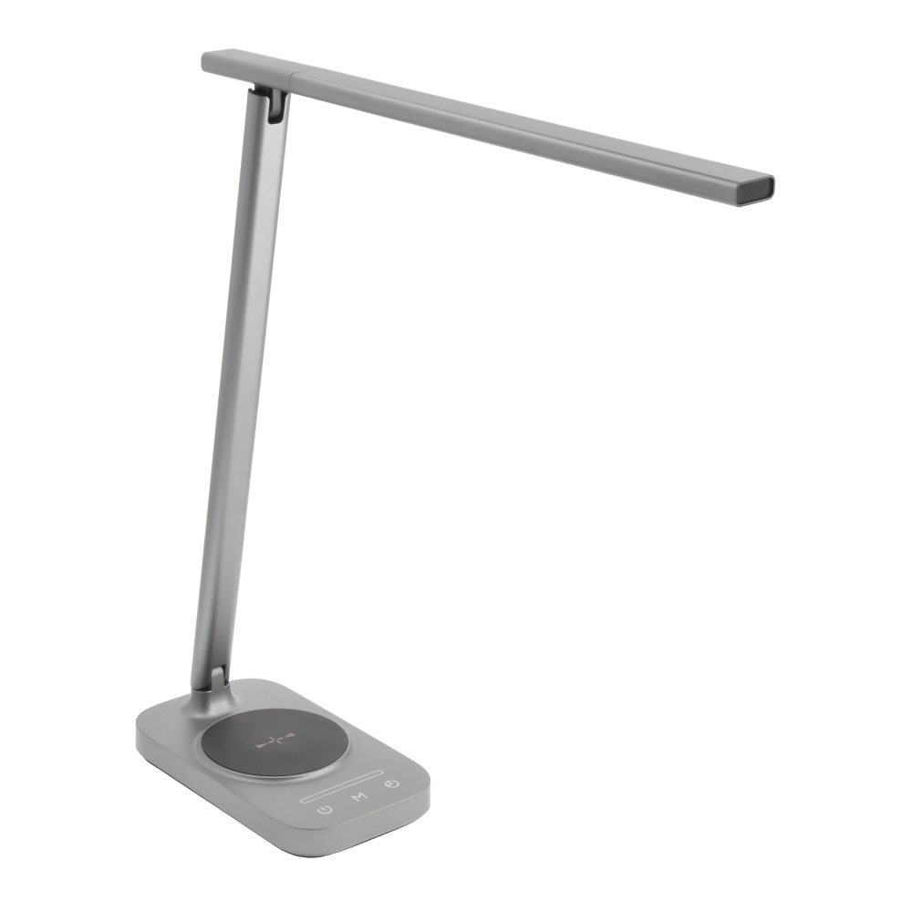bressi-silver-lampka-biurkowa-z-ladowarka-indukcyjna-lamperiaconcept Bressi silver - lampka na biurko z ładowarką indukcyjną, ściemnialna z portem USB