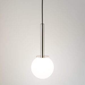 daisy 1 srebrna lampa biala kulka 1 lamperiaconcept