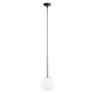 daisy 1 srebrna lampa biala kulka lamperiaconcept