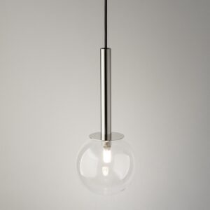 daisy 1 srebrna lampa przezroczysta kulka 1 lamperiaconcept