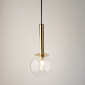 daisy 1 zlota lampa przezroczysta kulka 1 lamperiaconcept