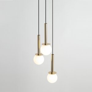 daisy 3 zlota lampa biale kulki 1 lamperiaconcept
