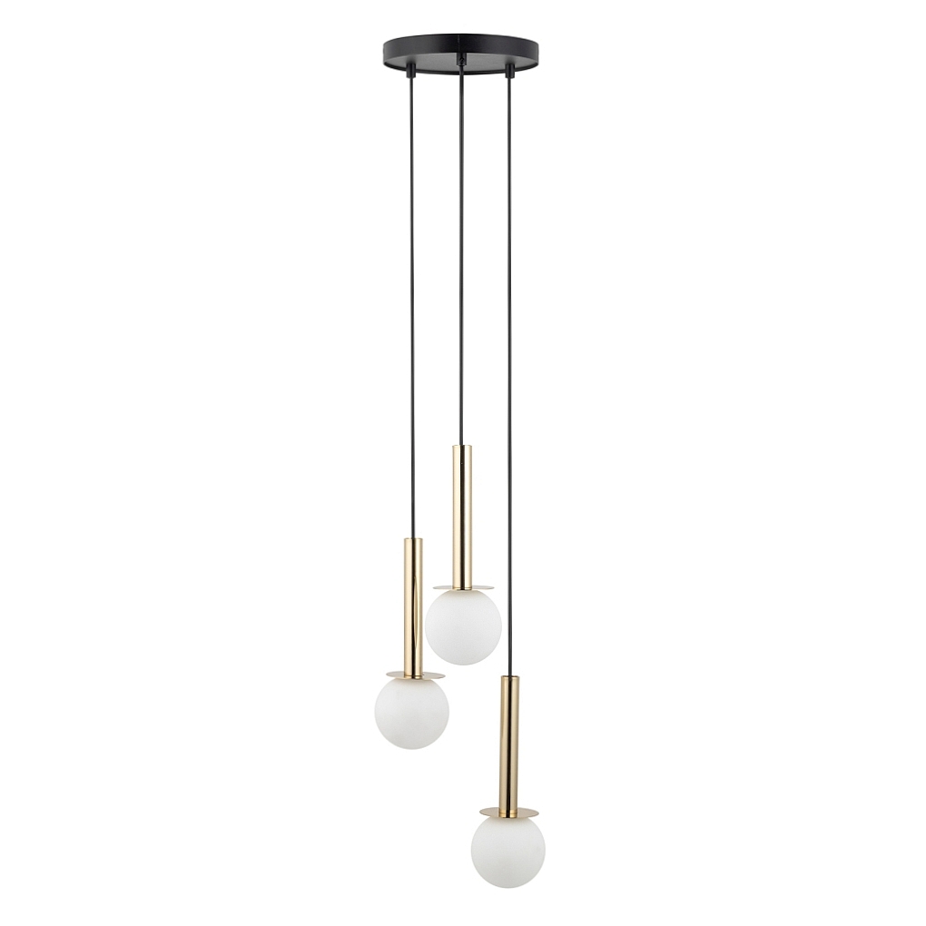 daisy-3-zlota-lampa-biale-kulki-lamperiaconcept daisy 3 zlota lampa biale kulki lamperiaconcept
