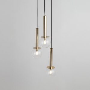 daisy 3 zlota lampa przezroczyste kulki 1 lamperiaconcept