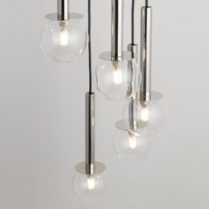 daisy 5 srebrna lampa przezroczyste kulki 1 lamperiaconcept