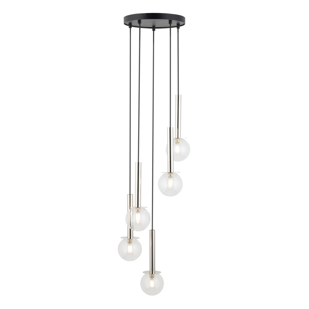 daisy-5-srebrna-lampa-przezroczyste-kulki-lamperiaconcept daisy 5 srebrna lampa przezroczyste kulki lamperiaconcept