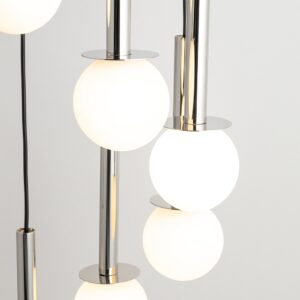 daisy 7 srebrna lampa biale kulki 1 lamperiaconcept
