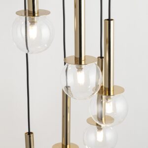 daisy 7 zlota lampa przezroczyste kulki 1 lamperiaconcept 1
