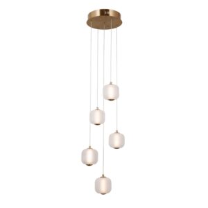 ganti 5 ring nowoczesna lampa led lamperiaconcept