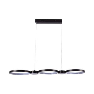 V-TAC – CZARNA LAMPA WISZĄCA VT-7820 KOŁA LED NAD STÓŁ