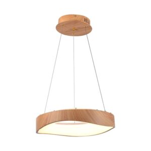 V-TAC – LAMPA DREWNIANA WISZĄCA LED RING D400 VT-7993