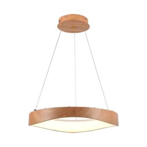 V-TAC – LAMPA DREWNIANA WISZĄCA LED RING D500 VT-7994