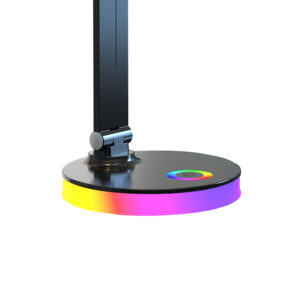 sm 606 czarna lampka na biurko z kolorowa podstawa 2 lamperiaconcept