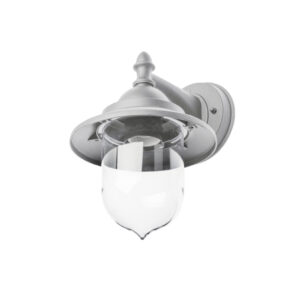 GTV – TOSKANA LAMPA ELEWACYJNA Z KLOSZEM SZARA
