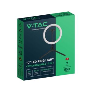 Biurkowa lampa pierścieniowa LED Ring Light V-TAC