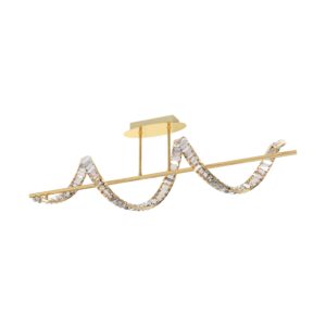 ZUMA LINE – ATHESA ZŁOTA LAMPA SUFITOWA WSTĘGA LED