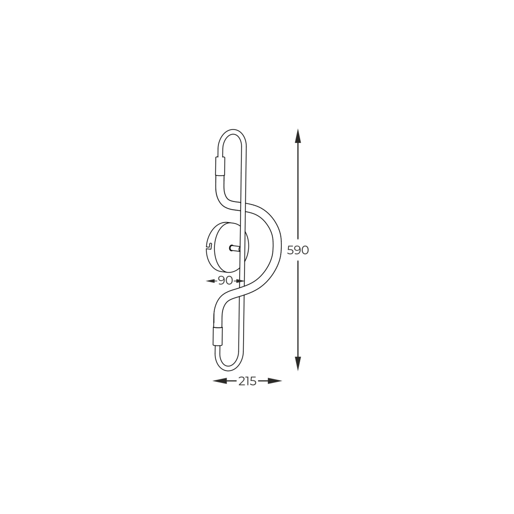 balbo-czarny-kinkiet-waz-led-1-lamperiaconcept balbo czarny kinkiet waz led 1 lamperiaconcept