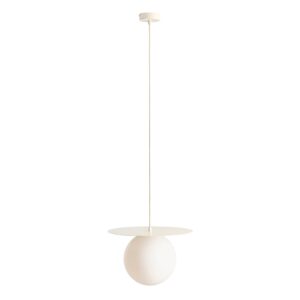 ARTERA - LOOP CREAM L WISZĄCA LAMPA SZKLANA KULA