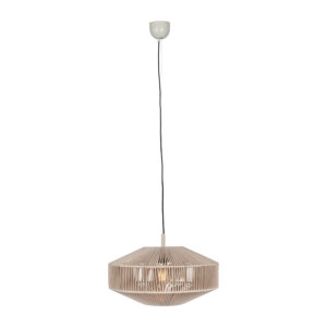 TRIO LIGHTING – SVEA 46 LAMPA WISZĄCA BOHO BAWEŁNA