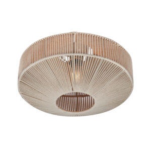 TRIO LIGHTING – SVEA LAMPA SUFITOWA BOHO BAWEŁNA