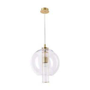 bella brass lampa kula przezroczysta lamperiaconcept
