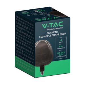 V-TAC – ŻARÓWKA OZDOBNA E27 APPLE SMOKY 120LM 4W VT-2263