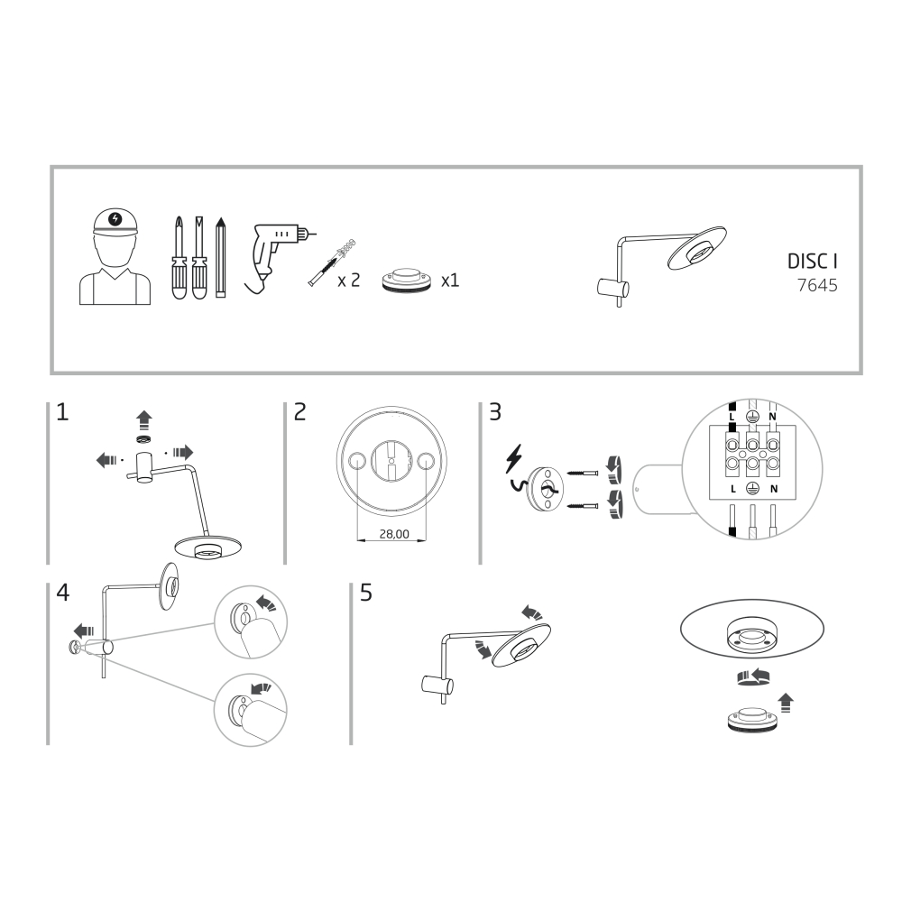 disk-kinkiet-scienny-na-wysiegniku-montaz-lamperiaconcept disk kinkiet scienny na wysiegniku montaz lamperiaconcept