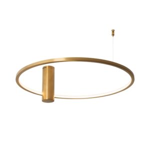 MAXLIGHT – QUEEN ZŁOTA LAMPA SUFITOWA RING LED