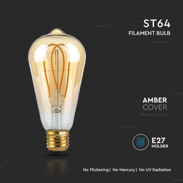 zarowka edison e27 amber vt 2066 n 2 lamperiaconcept