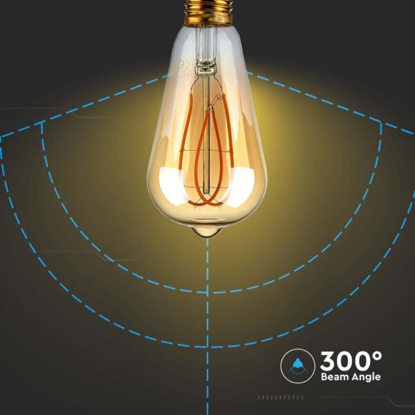 zarowka edison e27 amber vt 2066 n 3 lamperiaconcept