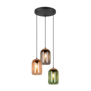 TRIO LIGHTING – CORK III LAMPA WISZĄCA SZKLANA NA KOLE