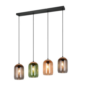 TRIO LIGHTING – CORK IV LAMPA WISZĄCA SZKLANA NA LISTWIE