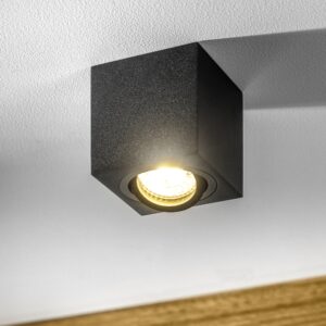 aveiro bis czarna lampa punktowa sufitowa kostka on lamperiaconcept