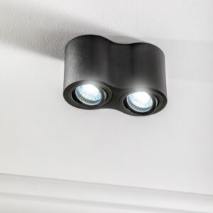 aveiro duo czarna lampa tuba sufitowa on lamperiaconcept