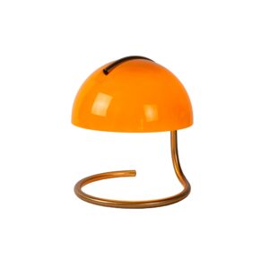 Cato Orange lampka stołowa retro w wiralowym kolorze, doskolale przełamuje ultranowoczesne wnętrza w stylu bauhaus oraz modern classic. Świetny dodatek do wnętrza, który podkreśli wyjątkowość projektu